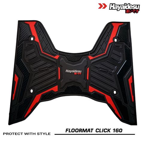 Hayaidesu Honda Click Premium Quality Carpet Motorcycle Floor Mat