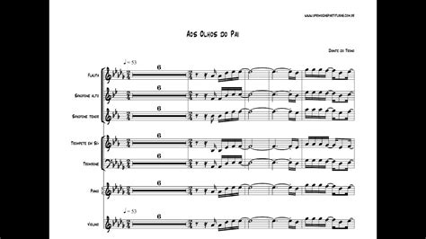 Aos Olhos Do Pai Diante Do Trono Partituras Solo Instrumentais
