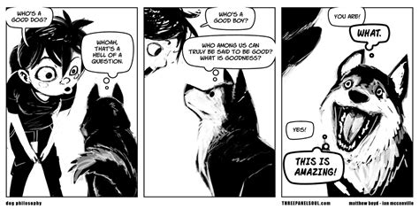 Three Panel Soul - dog philosophy