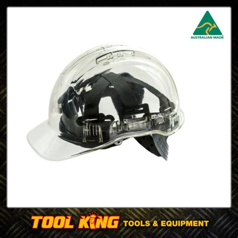 Hard Hat Clearview Vented Clear Australian Made Robsons Tool King Store