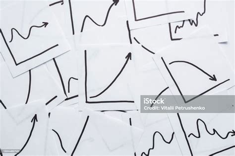 Graphs That Shows Positive And Negative Statistics Upcoming Graph In The Middle Stock Photo ...