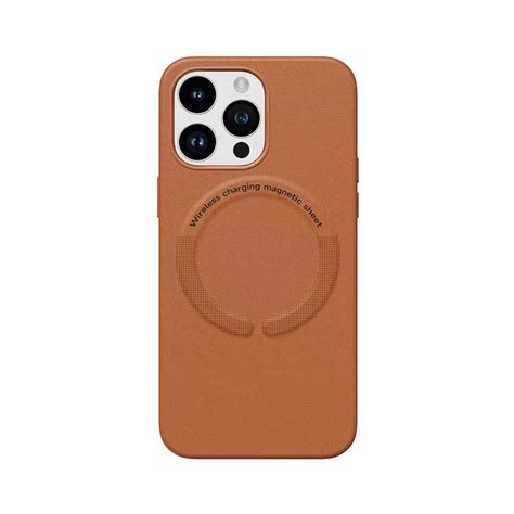 Leather Mag Safe Case Brown – iPhone 15 Pro max – iGen Mobility