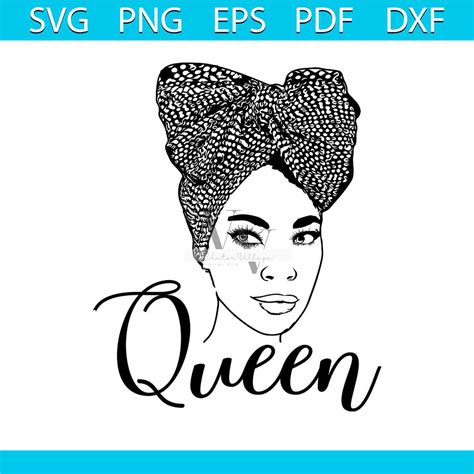 Black Queen Svg Melanin Svg Afro Girl Svg Black Girl Svg Inspire Uplift