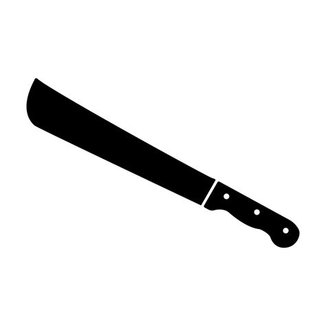 Machete or big knife black icon . 5214963 Vector Art at Vecteezy