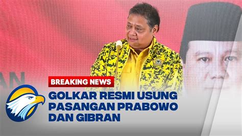 BREAKING NEWS Airlangga Hartarto Representasi Muda Sangat Penting