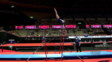 Lee Yunseo Kor 2021 Artistic Worlds Kitakyushu Jpn Qualifications Uneven Bars Youtube