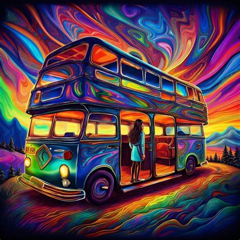 Psychedelic Bus Ai Generated Artwork Nightcafe Creator