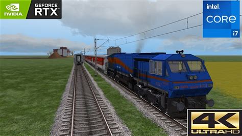 Diesel Locomotive With Train Journey Train Simulator Youtube