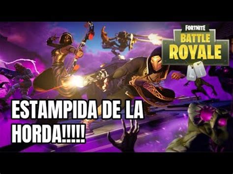 MATANDO ZOMBIES CON BRASILEÑOS FORTNITE ESTAMPIDA DE LA HORDA