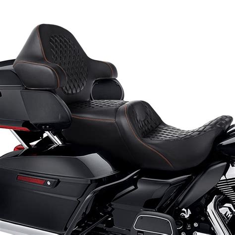 C C RIDER Touring Seat Driver Passenger Seat With Backrest For Harley