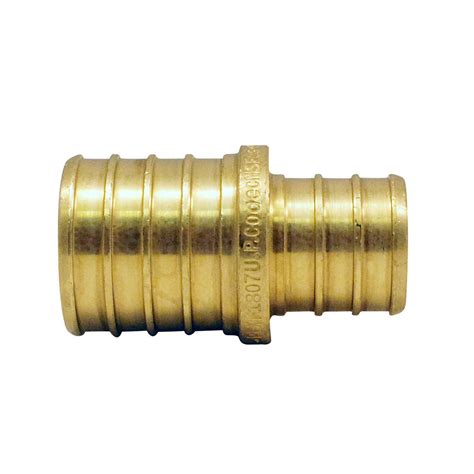 Apollo 1 In X 3 4 In Brass PEX Barb Reducing Coupling APXC341 The