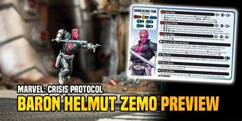 Marvel Crisis Protocol Baron Zemo New Core Set Version Revealed