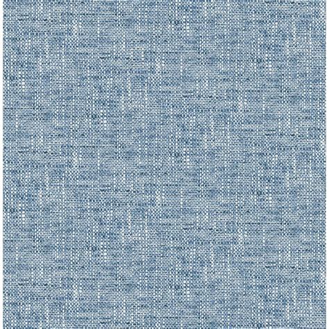 NuWallpaper Navy Poplin Textured Blue Wallpaper Sample NU2918SAM The