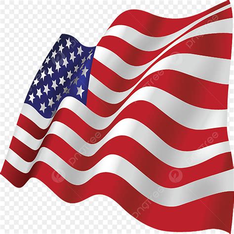 Waving American Flag Clipart Transparent Background American Flag