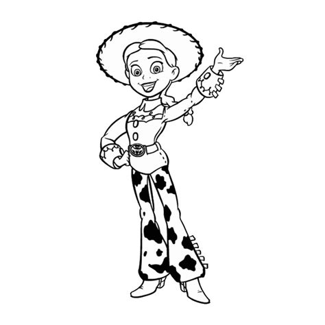 Coloriage Jessie De Toy Story T Te Modeler