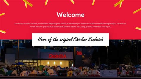 Free Chick Fil A Template PowerPoint Google Slides