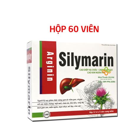 Viên uống giải độc gan SILYMARIN Arginin Gold Hỗ trợ bảo vệ gan tăng