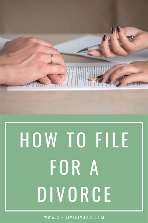 How To File For Divorce Divorce Divorce Surviving Filing