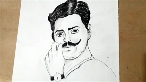 Chandra Shekhar Azad Pencil Sketch