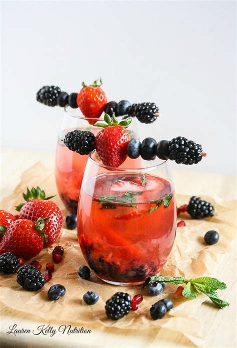 Berry Wine Spritzer - Lauren Kelly Nutrition