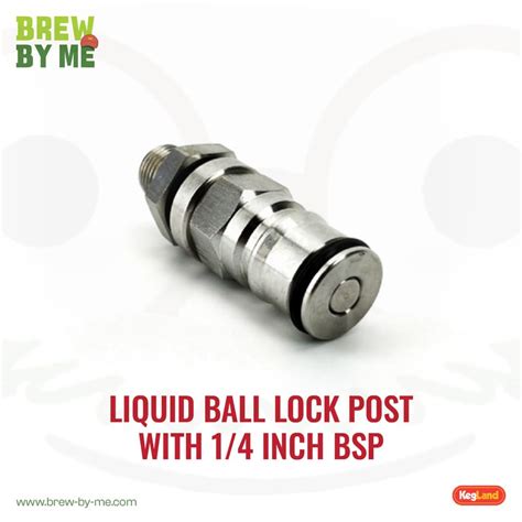 Ball Lock Post With 1 4 Inch BSP Bulkhead Assembly Liquid Line