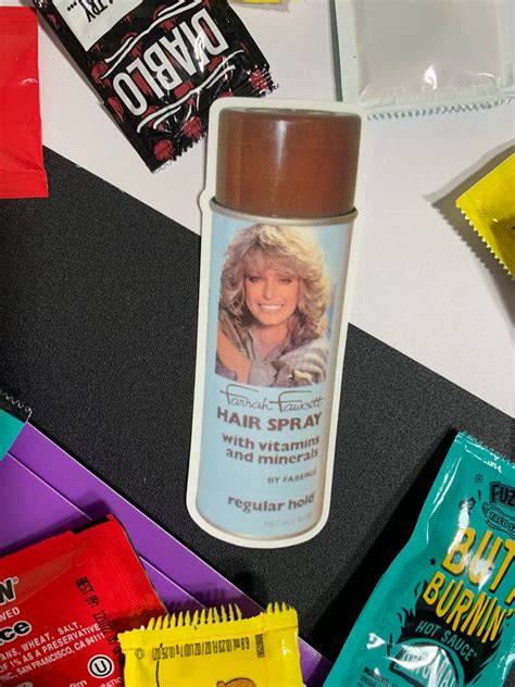 Stranger Things Farrah Fawcett Spray Sticker For Laptop Water Bottle