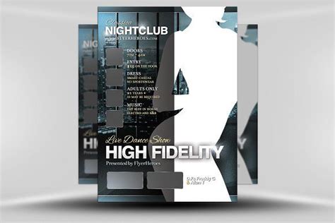 High Fidelity Flyer Template Flyer Template Flyer Create Flyers