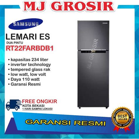 Jual KULKAS SAMSUNG RT 22FAR BDSA LEMARI ES 2 PINTU RT22FARBDB1 DIGITAL