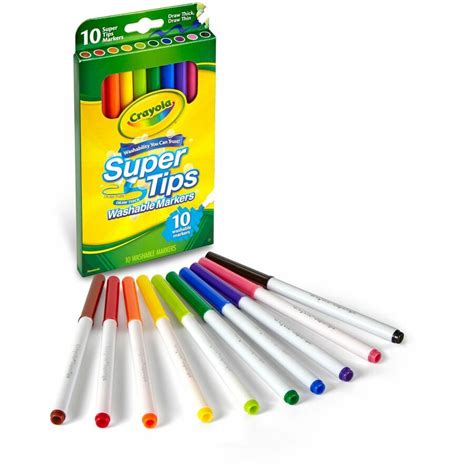 Bulk School Supplies Crayola 10-color Washable Markers CYO588610