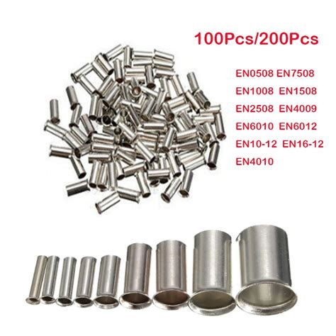 200pcs 100pcs Non Insulated Wire Connector Ferrules Electrical Cable