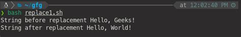 Bash Scripting String Geeksforgeeks
