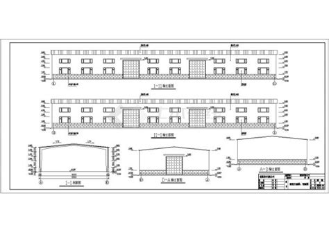 18米跨度一层钢结构厂房全套施工图纸工业厂房土木在线