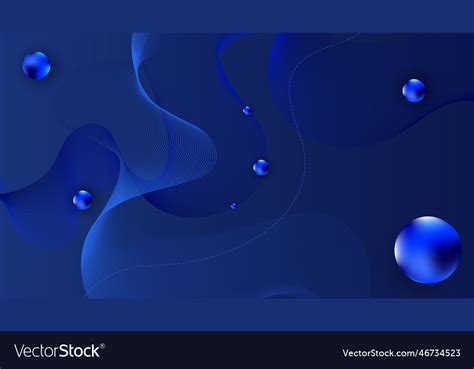 Abstract blue and black geometric shapes Vector Image