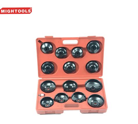 Oil Filter Wrench Set Cup Type Car Van Socket Removal Garage Tool