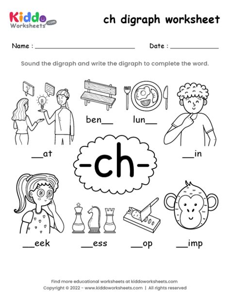 Free Printable Digraph Words