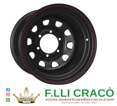 F Lli Craco Snc Cerchio X Daytona Nero Opaco Fori Suzuki