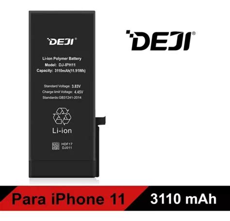 Bateria Litio Para IPhone 11 Capacidad 3110 Mah Marca Deji Cuotas Sin