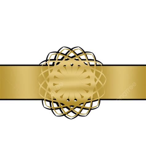 Borda Decorativa Cor De Ouro Png Elemento Cor De Ouro Elemento Para