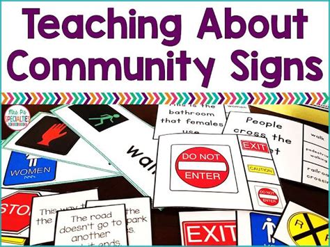 Teaching About Community Signs Community Signs Teaching Life Skills