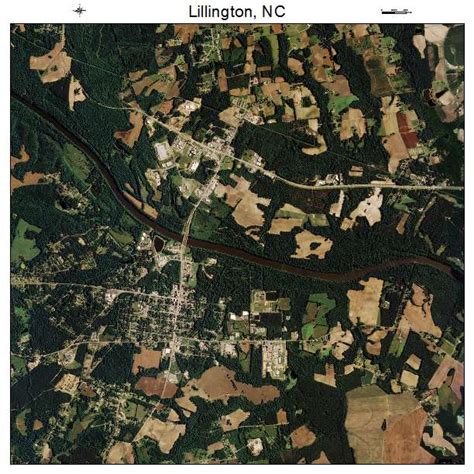 Aerial Photography Map of Lillington, NC North Carolina