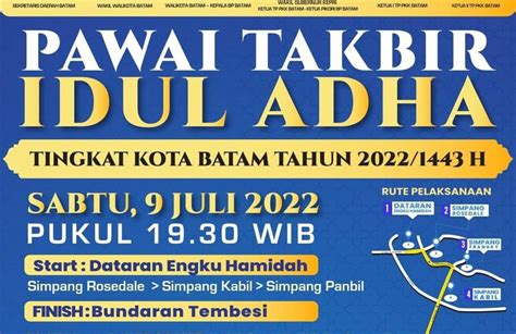 Pawai Takbir Idul Adha Hijriah Di Batam Dimeriahkan Lomba Mobil