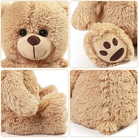 Lotfancy Teddy Bear Stuffed Animal 15 Inch Brown Teddy Bear Plush Toy