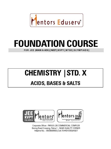 Acids Bases And Salts Pdf Acid Hydroxide