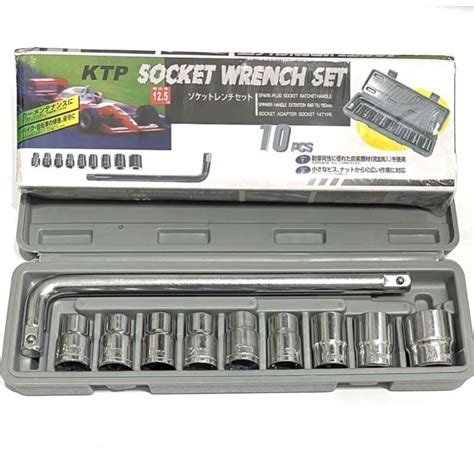 Jual Kunci Sok Set 10 Pcs Shock Alat Bengkel Socket Wrench Set 10pcs Di