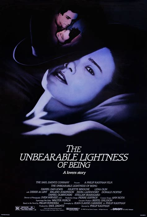 The Unbearable Lightness Of Being Original 1988 U S One Sheet Movie