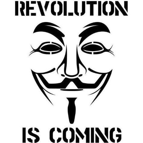 Anonymous Revolution Is Coming Decal Sticker Guy Fawkes V Mask Everything Else