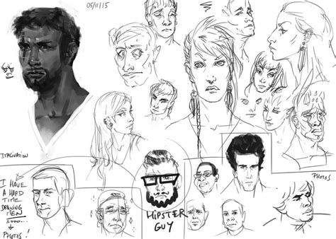Faces Practice By Viridrain On Deviantart
