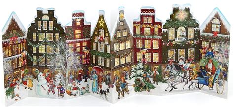 Victorian Street Fold Out Advent Calendar Amazon Co Uk Kitchen Home