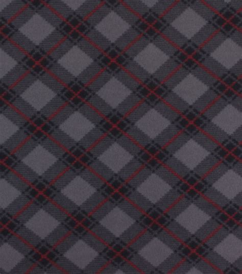 Check Bias Plaid Blizzard Fleece Fabric Joann