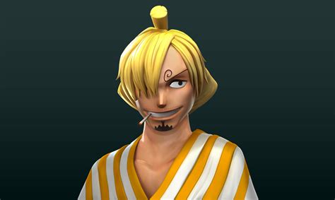 Artstation One Piece 3d Fanart Sanji Wano Design